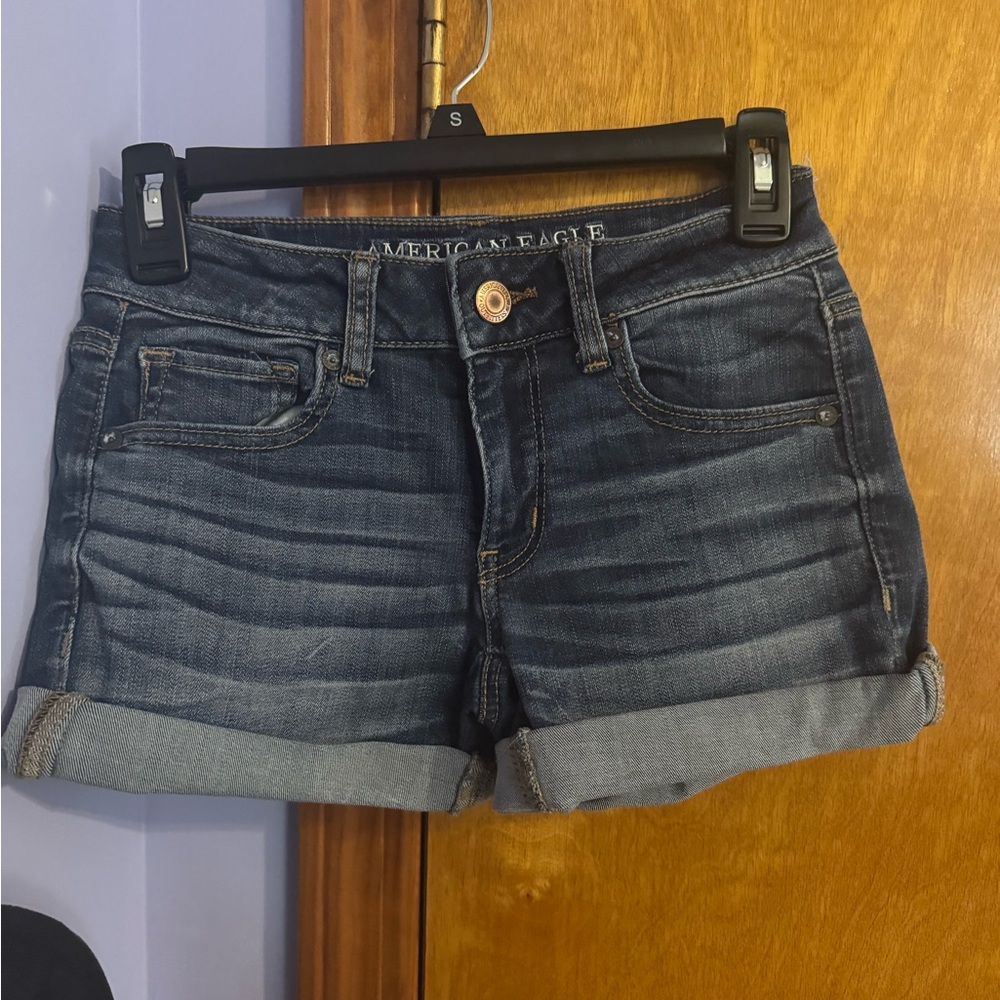 American Eagle Outfitters Dark Blue Jean Shorts